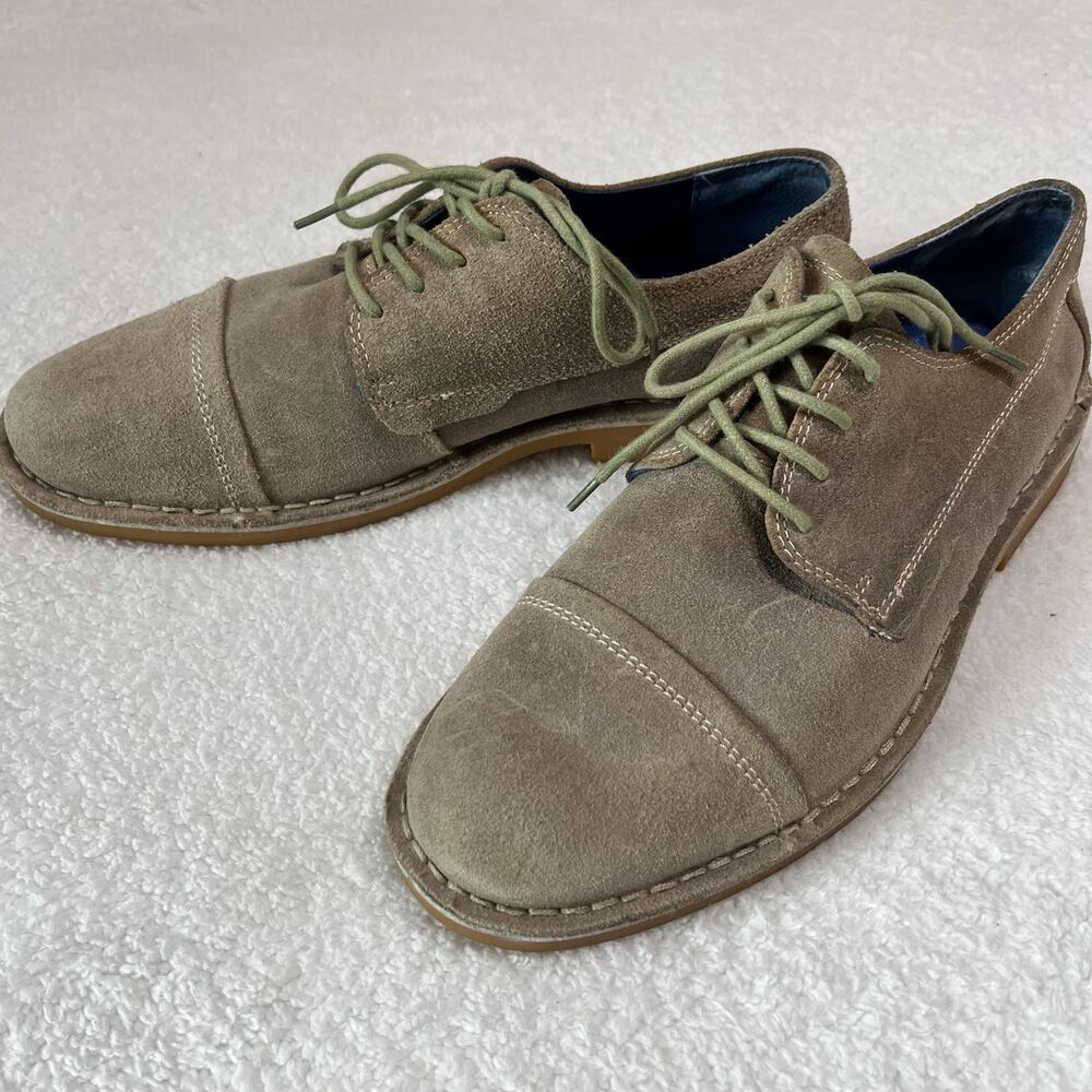 Mark Nelson Sketchers Tan Suede Oxfords‎ Sz 9